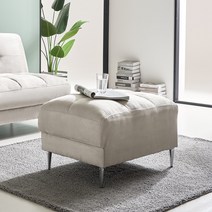 까사채움 온리 아쿠아텍스 소파 전용 보조스툴 단품, 라이트그레이