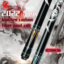 카본큐대 konllen kl 10f 풀 큐 12 5mm 팁 탄소 섬유 샤프트 147cm 388 방사형 핀 조인트 탄소 기술 당구 탄소 큐 스틱, at-10yf, 12.5mm