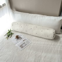 인견 줄누빔 라벤더 플라워 아이스 원형 바디필로우