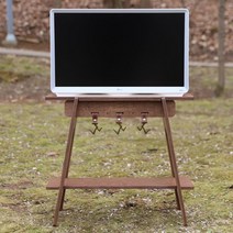 아베나키 2단쉘프 룸앤티비 거치대 27인치1세대/2세대 - 우드쉘프 룸앤티비스탠드, 룸앤티비 거치대+로우다리(1세대