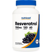 뉴트리코스트 레스베라트롤 700mg 120캡슐, 1개, 120개