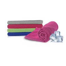 운동 수영 헬스 땀 휴대용 스포츠 쿨링타올 아이스쿨타올 목수건 스포츠타올 수건판촉, 드라이쿨타올 블루