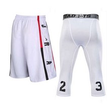 농구 져지 상의 옷 저지 남성 Running Tracksuit Sweatpants 체육관 레깅스 축구 반바지 Fitness Tight Pants 야외 스포츠 의류 세트 02