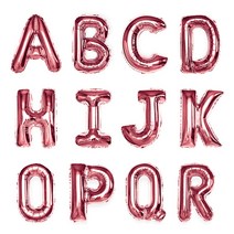 알파벳 은박풍선 (소) 로즈골드-벌룬 소품 풍선 꾸미기 데코 파티 이벤트 헬륨 재료 업체 파는곳, L