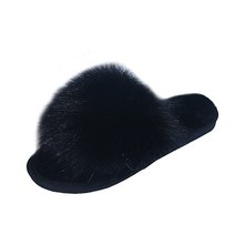 Winter House Women Furry Slippers Warm Faux Fur Flat Bedroom Ladies Shoes Slip-on I [B00103218]
