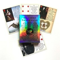 운명 운세 보드 게임 타로 및 다양한 타로 옵션을 위한 78card 천국 지구 타로 데크 오라클 카드, 파랑새 레노르망