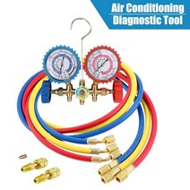 매니폴드 게이지 압력 게이지 매니폴드 압력계 냉매 세트 에어컨 도구 r12 r22 r404a r134a air condition refrigeration tool용 호스 및