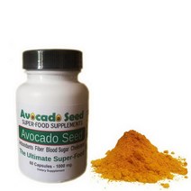 Avocado Seed SuperFood Supplements 아보카도 Powder Capsules 효능 1000mg 60식물성캡슐, 60캡슐, 1팩