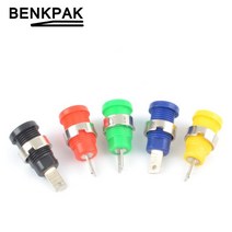 바나나 소켓 패널 마운트 테스트 프로브 커넥터 바인딩 포스트 4mm 5 개, [01] 5개 세트 mixed colors