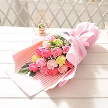 비누장미 러블리로즈부케 핑크 졸업식 꽃다발 생일 로즈데이_[230306EA], 본상품선택
