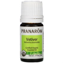 PRANAROM ESSENTIAL OIL VETIVER .17 FL OZ (5 ML), 단색, 한 사이즈