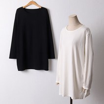 샵도매 빅 소프트트임라운드롱티 민무늬 큰 DWW7947 옷 3W9C92CF