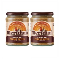Meridian 영국 메리디안 크런치 피넛 버터 땅콩잼 470G 2팩, 2개