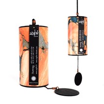 자피어차임 썬레이 여름 행잉데코 모빌 명상 악기 치료 프랑스 핸드메이드, 핑크