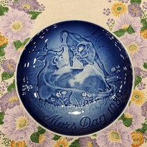 (엔틱빈티지) 로얄코펜하겐 1989년 빙앤그뢴달 B&G 마더스데이 어머니의날 기념접시