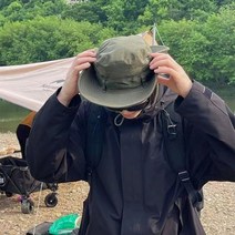 버킷햇 남 캠핑 남성 봄여름 얇은 나들이 챙 여 아웃도어 선 메이커 낚시 등산모, 밀리터리 그린