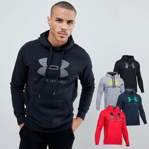 언더아머 RIVAL 그래픽 기모 후드 후드티