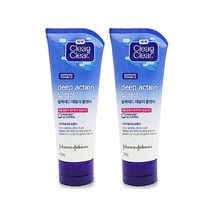 [UNIQ] 매일매일 깨끗한피부!! 클린앤클리어 딥액션 블랙헤드폼클렌저 100g, 2개