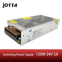파워서플라이 범용 24V 5A 120W 스위칭 전원 공급 장치 트랜스 포 머 LED 스트립 조명 AC-DC 대, 한개옵션0