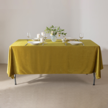 행사용벨벳테이블보 구김없고 늘어나지않는 고급벨벳소재 식탁보, 806(골드), 90x150