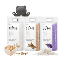 펫토리아 한삽뚝딱 가는입자 고양이 두부모래 7L 정량 4.9kg, 상세설명 참조, 3.라벤더 4.9kg