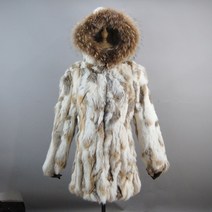 패션 겨울 여성 진짜 토끼 모피 후드 코트 천연 따뜻한 토끼 모피 코트 진짜 너구리 모피 칼라 레이디 진짜 모피 재킷