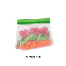 재사용 식품 가방 제로 폐기물 PEVA 씰링 스낵 야채 과일 샌드위치 Friedge 신선한 보관 용기, 02 1pc M