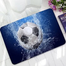 CAMMITEVER 축구 필드 러그 카펫 거실 축구 잔디 농구 스포츠 매트 미국 야구 공 매트 360g, football_400mm x 600mm