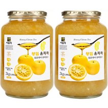 씨밀레 봉밀 유자차 2kg x 2병 유자청 음료 과일청, 쿠팡 본상품선택