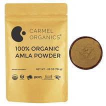 CARMEL ORGANICS 유기농 암라/암라키 (엠블리카 오피시날리스) 파우더 | 828ml USDA 인증 유기농. GMO 프리 및 글루텐, 28 Ounce (Pack of 1)