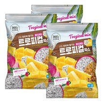호재준 냉동 트로피컬믹스(망고+용과+파인애플) 1kg 3팩, 3개