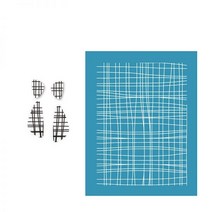 폴리머 클레이 용 실크 스크린 스텐실 리플레이가능 라인 귀걸이식쥬얼리 제작 도자기 도구 인쇄