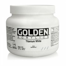 골덴 최고급 아크릴물감 946ml 1380_Titanium White, 단품