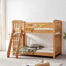 고무나무 원목 통깔판 이층 침대 벙커 분리형, 단품