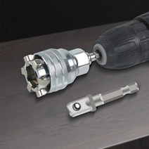 렌치 조정 가능한 유니버설 소켓 유니버설 매직 소켓 다기능 렌치 소켓 세트 조합 도구 빠른 래칫 렌치 소, 01 Sleeve and Post