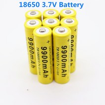 4-20개/배치 18650 배터리 3.7V 9900mAh Led 손전등용 충전 리튬 이온 배터리 리튬 이온 배터리, 20개