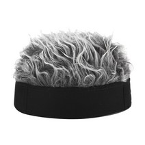 모자 선캡 썬캡 가발 헤어 머리 fake hair wig sun cap for men and women funny cool hip hop cap short melon cap