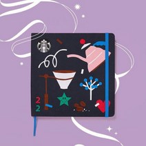 스타벅스 크리에이티브 노트 블랙 2022 다이어리 스케치 패브릭 아이디어 수첩 플래너 프리퀀시 몰스킨 음료 쿠폰 3종 국내 매장용