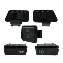 5 X 바이크 오토바이 시작 스위치 호른 라이트 턴 신호 낮은 빔 버튼 Connecters 스쿠터 ATV 액세서리