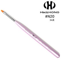 화홍 플랫브러쉬 젤네일아트 젤브러쉬 N20 라인 34호, N20_브러쉬 34호