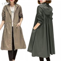 봄가을 여성 트렌치코트 자켓 코트 바람막이 빅사이즈