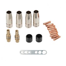 용접노즐 용접팁 커터 mig 용접기 토치 접촉용 19pcs 노즐 접촉 팁 홀더 mig, 없음