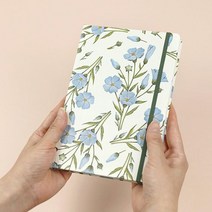 꽃그림 밴드 하드커버 날짜없는 다이어리 일상기록 플래너 대학생 40대 주부 30대 연인선물 매일일상, 04 올리브
