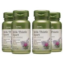 GNC [4개 SET] 밀크시슬 스포츠 60정 (캡슐) Herbal Plus Formula Milk Thistle Sport 60caps, 60개입, 4개
