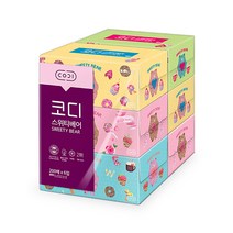코디 스위티베어 미용티슈/각티슈 6입(1팩)/행복이톡톡 3입(2팩)/4팩(12개)/8팩(24개), 4팩(코디행복이톡톡), 3입