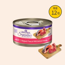 웰니스 코어 시그니쳐셀렉트 파테 참치와 연어 79g x 12캔, 단품