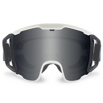 팬톤 FANTON 안경병용 안티포그 더블렌즈 스키고글 보드고글 ZSK97SM, 화이트 프레임 / 스모크 미러 렌즈