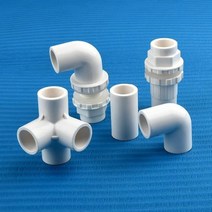 PVC 부속품 배관 자재 플라스틱 수도관 퀵 커넥터 엘보우 90 16mm 파이프 피팅 정원 관개 조인트 물고기 탱크 액세서리 수족관 물, [03] 20PCS, [01] PVC Pipe Length 50cm