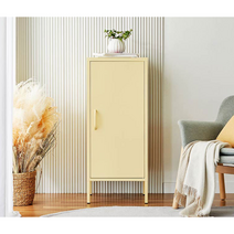 모던하우스 데일리 철재 W425 1도어 다용도 수납장(옐로우) CF0522030, 옐로우