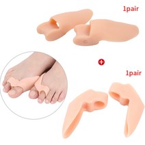 2 개 = 1 쌍 외반증 부목 실리콘 건막 류 교정기 엄지 발가락 분리기 교정기 마사지 발 관리 도구 통증 완, 20 F